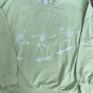 Urban Outfitters Project Social Skeleton Skateboard Crewneck